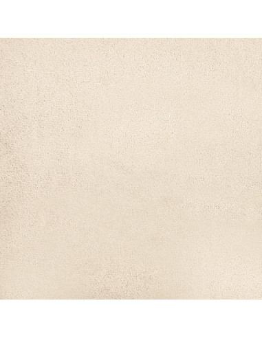 Poltrona con Poggiapiedi Beige 60 cm in Tessuto Microfibra