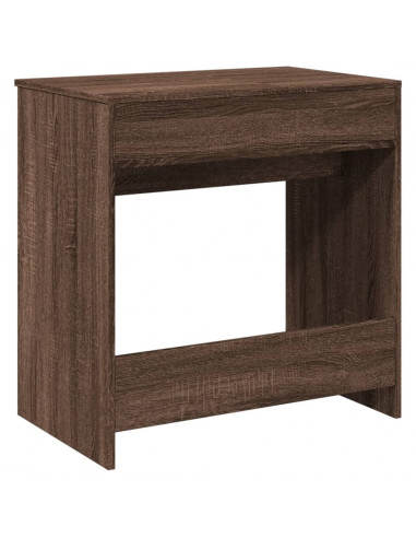 Toeletta con Specchio Rovere Marrone 73x46,5x120 cm