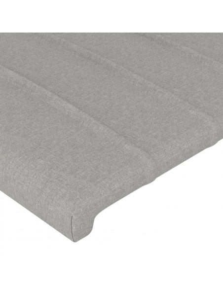Testiere 2 pz Grigio Chiaro 72x5x78/88 cm in Tessuto
