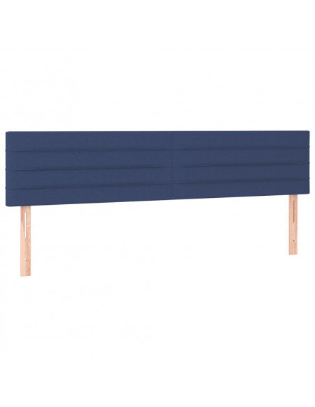 Testiera 2 pz Blu 90x5x78/88 cm in Tessuto