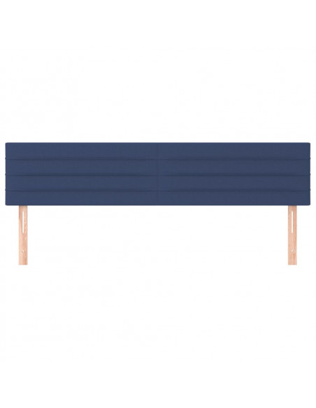 Testiera 2 pz Blu 90x5x78/88 cm in Tessuto
