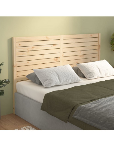 Testiera per Letto 186x4x100 cm in Legno Massello di Pino