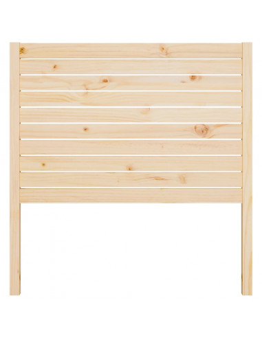 Testiera per Letto 81x4x100 cm in Legno Massello di Pino