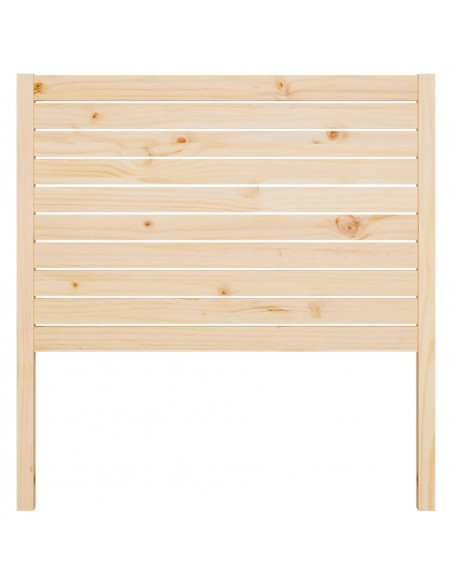 Testiera per Letto 81x4x100 cm in Legno Massello di Pino
