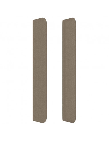 Testiera ad Orecchio Tortora 83x16x118/128 cm in Tessuto