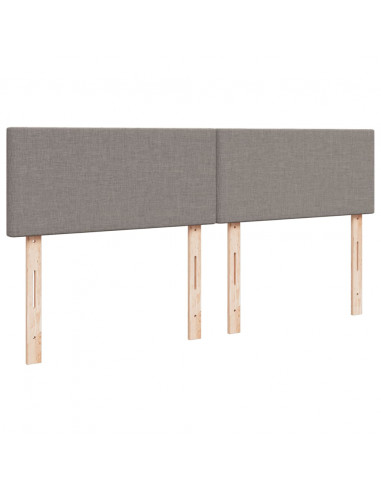 Giroletto a Molle con Materasso Tortora 180x200 cm in Tessuto