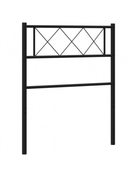Testiera in Metallo Nero 80 cm