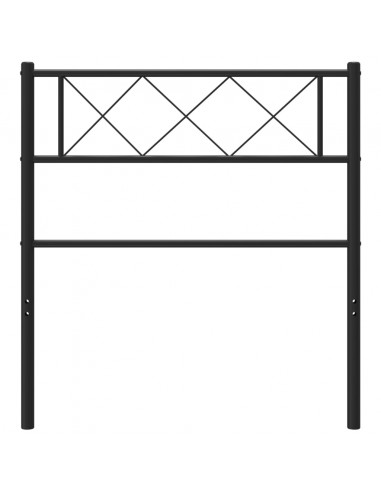 Testiera in Metallo Nero 100 cm