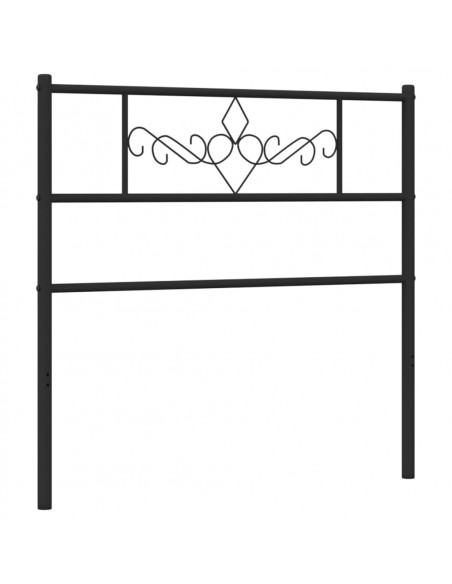 Testiera in Metallo Nero 100 cm