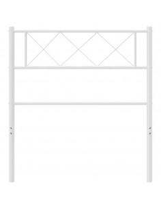 Testiera di Ricambio in Metallo Bianco 100 cm 2