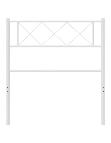 Testiera in Metallo Bianco 100 cm