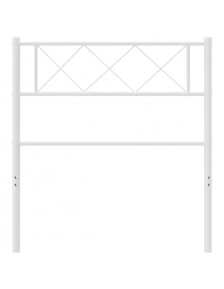 Testiera in Metallo Bianco 100 cm