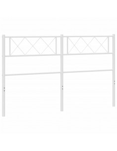 Testiera in Metallo Bianco 150 cm 2