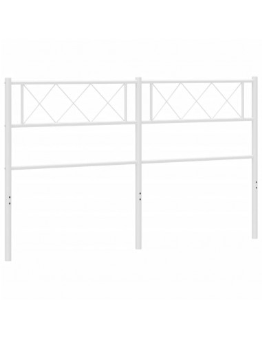 Testiera in Metallo Bianco 150 cm