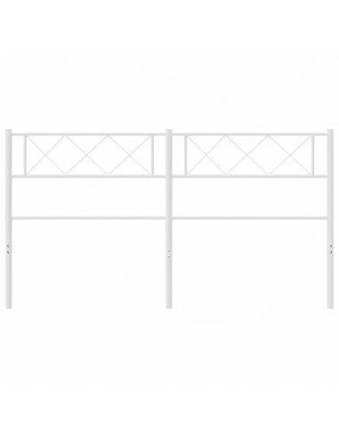 Testiera in Metallo Bianco 150 cm