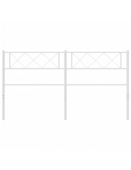 Testiera in Metallo Bianco 150 cm