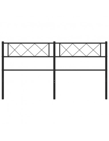 Testiera di Ricambio in Metallo Nero 120 cm