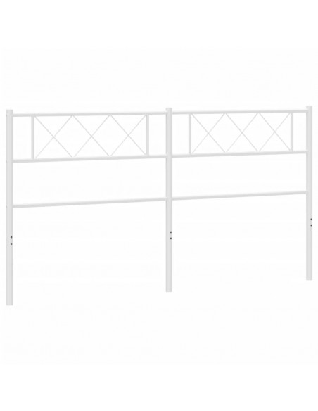 Testiera in Metallo Bianco 160 cm