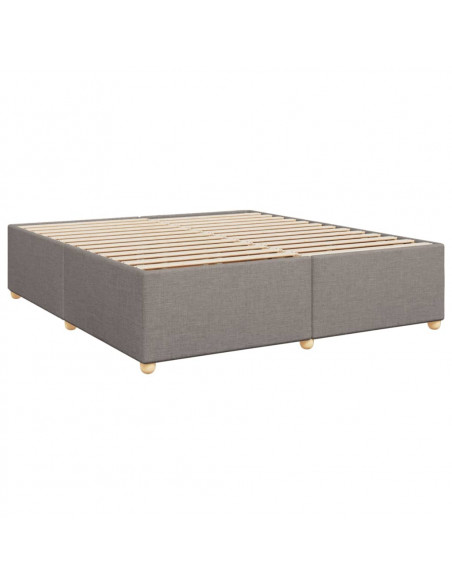 Giroletto a Molle con Materasso Tortora 180x200 cm in Tessuto