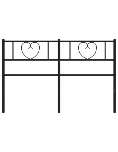 Testiera di Ricambio in Metallo Nero 120 cm