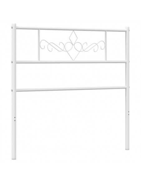 Testiera in Metallo Bianco 107 cm