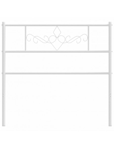 Testiera in Metallo Bianco 107 cm
