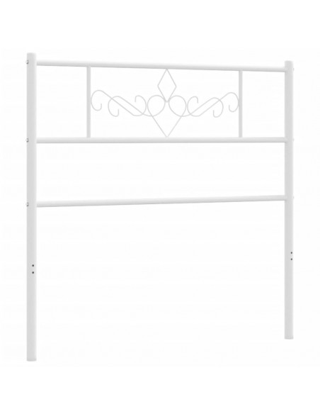 Testiera in Metallo Bianco 107 cm