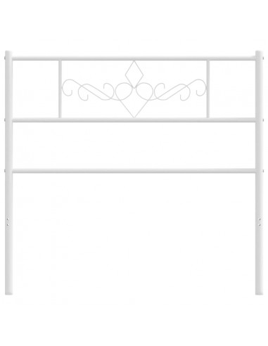 Testiera in Metallo Bianco 75 cm