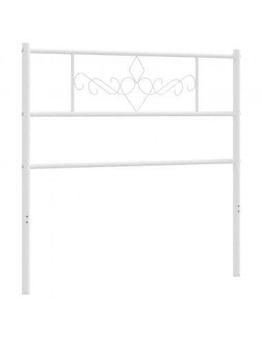 Testiera in Metallo Bianco 75 cm