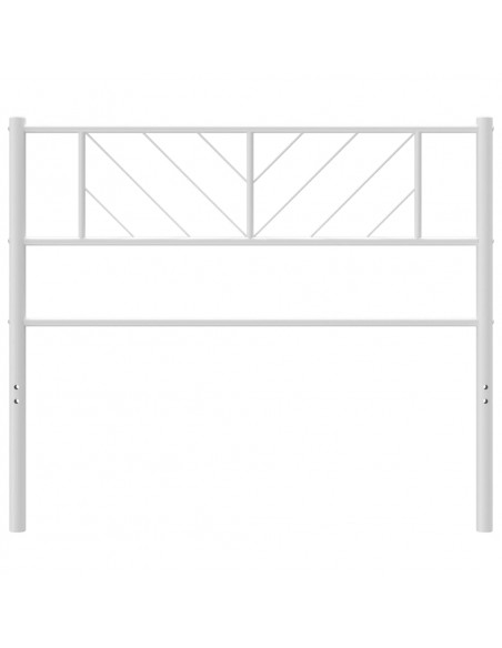 Testiera in Metallo Bianco 100 cm