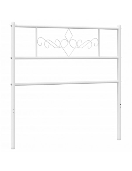 Testiera in Metallo Bianco 80 cm