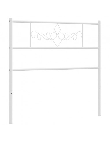 Testiera in Metallo Bianco 80 cm