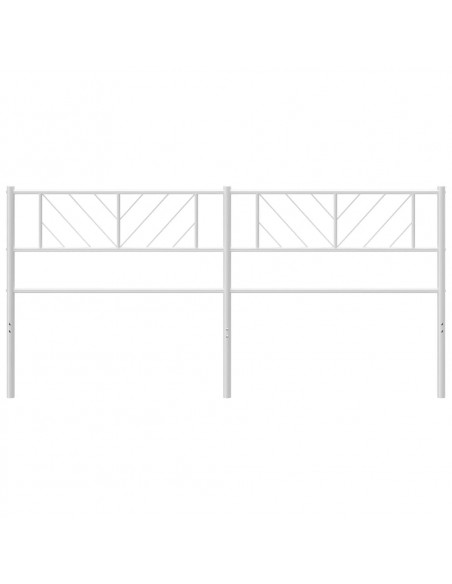 Testiera in Metallo Bianco 160 cm