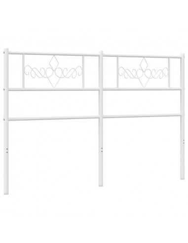 Testiera in Metallo Bianco 120 cm