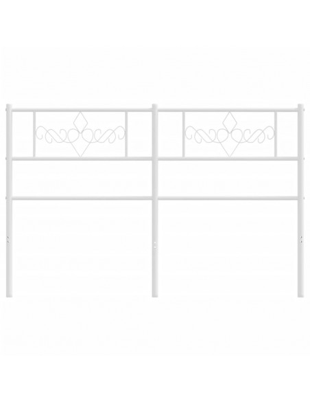 Testiera in Metallo Bianco 120 cm