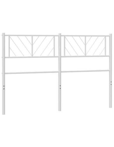 Testiera in Metallo Bianco 120 cm