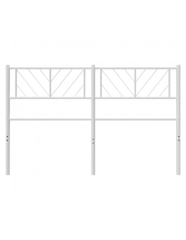 Testiera di Ricambio in Metallo Bianco 120 cm