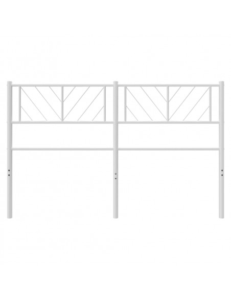 Testiera in Metallo Bianco 120 cm