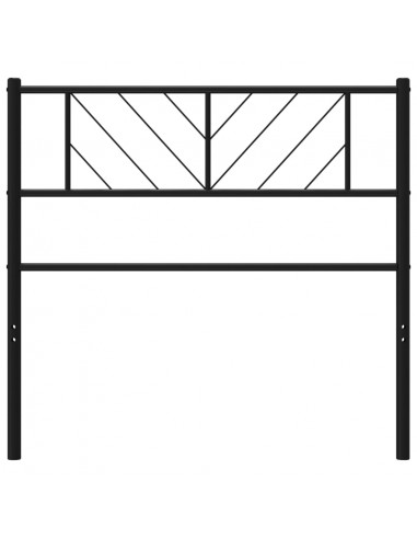 Testiera in Metallo Nero 107 cm