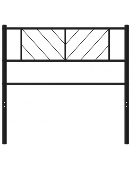Testiera in Metallo Nero 107 cm