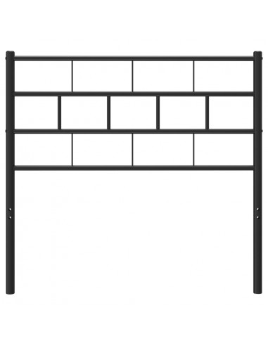 Testiera in Metallo Nero 75 cm