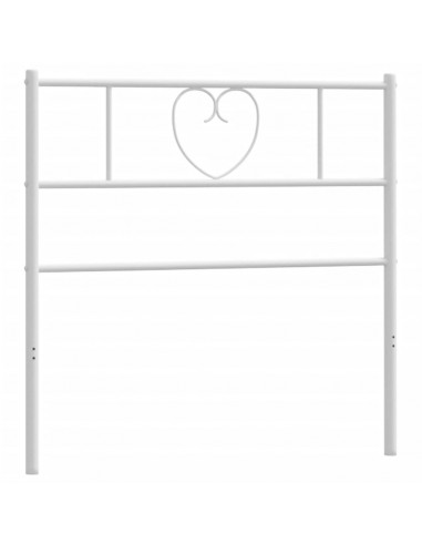 Testiera in Metallo Bianco 75 cm