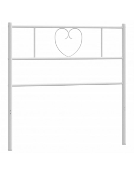 Testiera in Metallo Bianco 75 cm