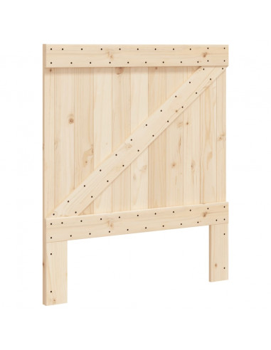 Testiera 90x104 cm in Legno Massello di Pino