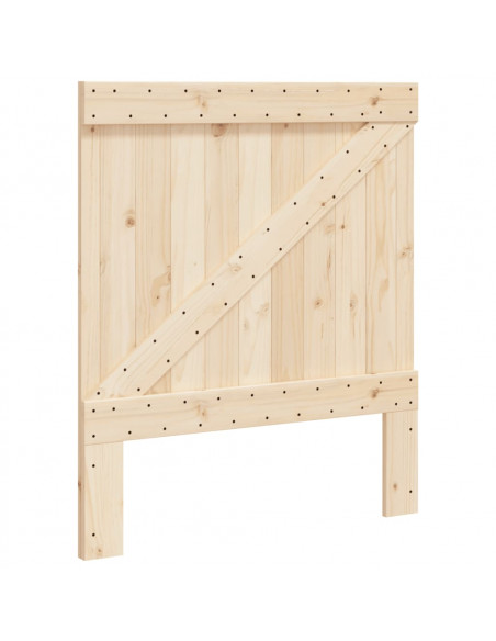 Testiera 90x104 cm in Legno Massello di Pino