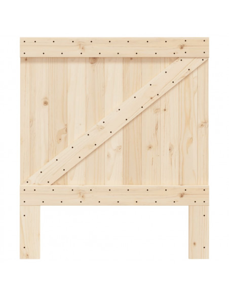 Testiera 90x104 cm in Legno Massello di Pino