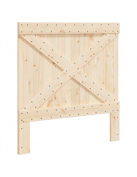 Testiera 100x104 cm in Legno Massello di Pino