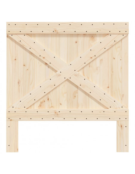 Testiera 100x104 cm in Legno Massello di Pino