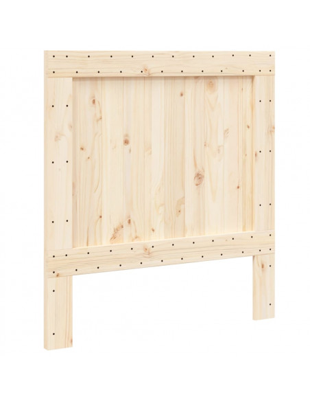 Testiera 100x104 cm in Legno Massello di Pino