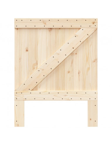 Testiera 80x104 cm in Legno Massello di Pino